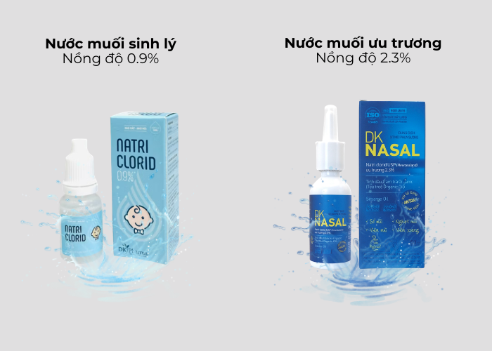 Chọn đúng nước muối khi nghẹt mũi, sổ mũi